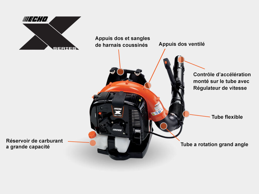 SOUFFLEUR À FEUILLES DORSAL ECHO PB-770T