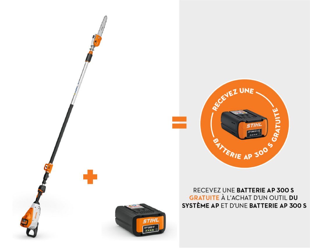 Scie télescopique à batterie STIHL HTA135